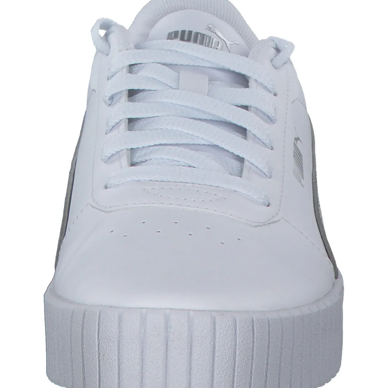 Puma Carina 2.0 Space Metallics 389387, Schnürschuhe, Damen, white/matte silver