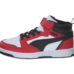 Puma 393832/003 Rebound V6 Mid AC+PS, Stiefel, Kinder, puma white-puma black-for all