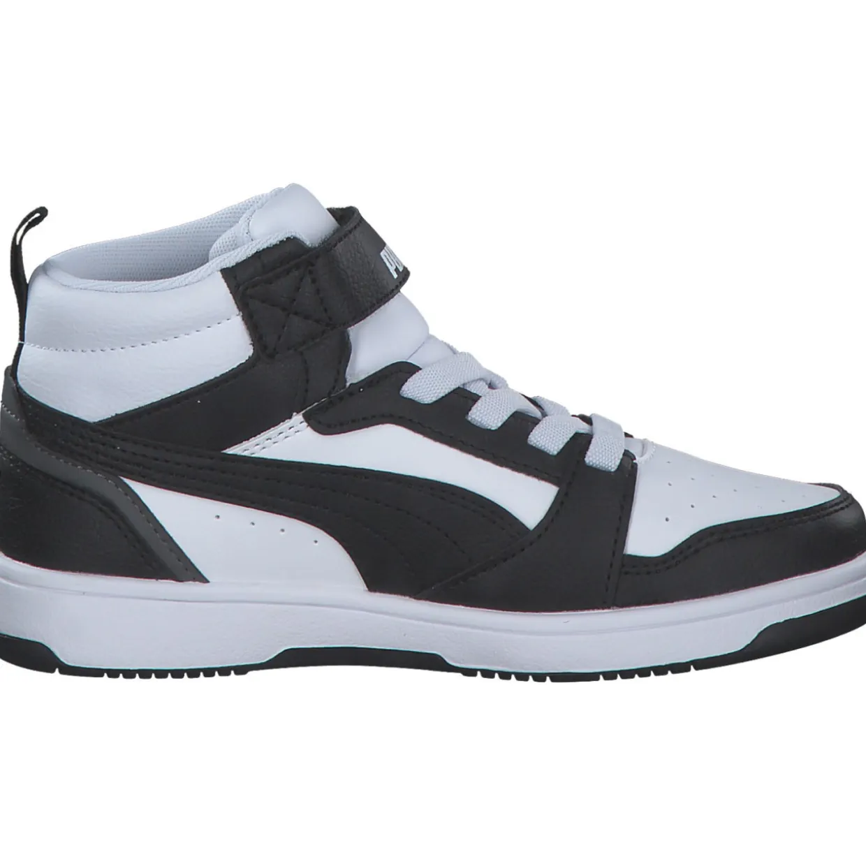 Puma 393832/001 Rebound V6 Mid AC+PS, Stiefel, Kinder, puma white-puma black-shadow