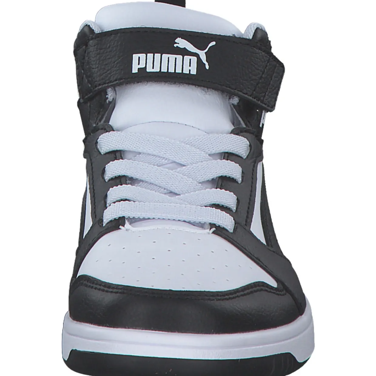 Puma 393832/001 Rebound V6 Mid AC+PS, Stiefel, Kinder, puma white-puma black-shadow