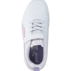 Puma Rickie AC PS 385836 W, Sneakers Low, Kinder, puma white-pearl pink-vivid vi