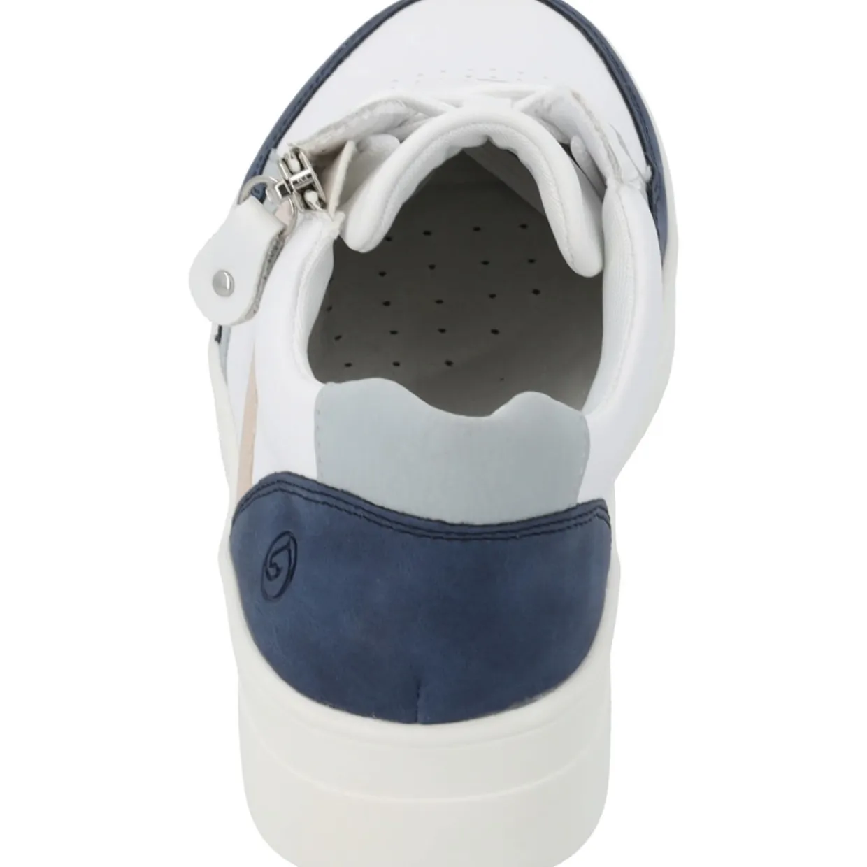 Remonte D0J01, Schnürschuhe, Damen, jeans/weiss/bleu/rose/weiss