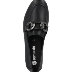 Remonte D0K09, Mokassins, Damen, Schwarz