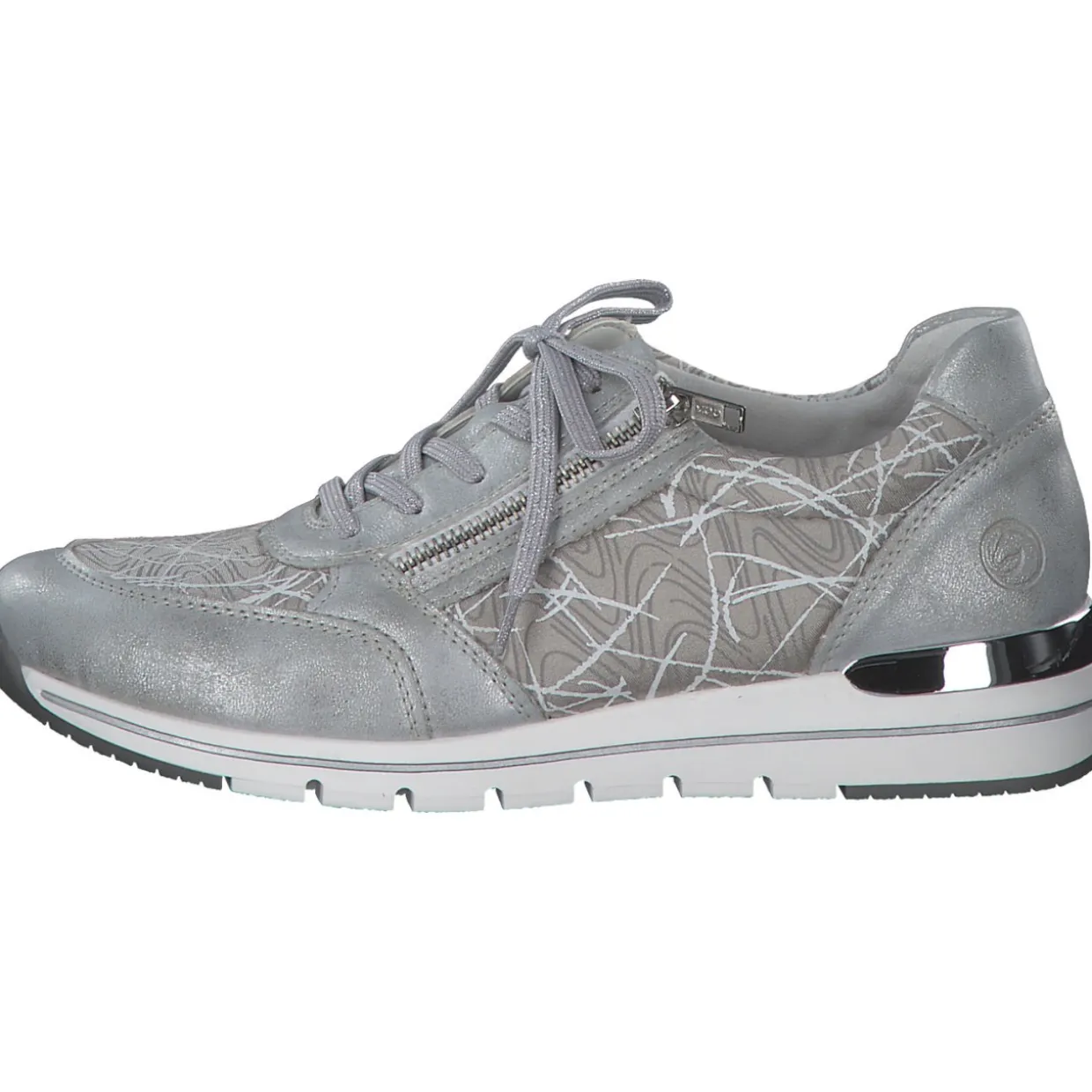 Remonte R6700, Schnürschuhe, Damen, ice/perlcloud/hellgrau-bianco