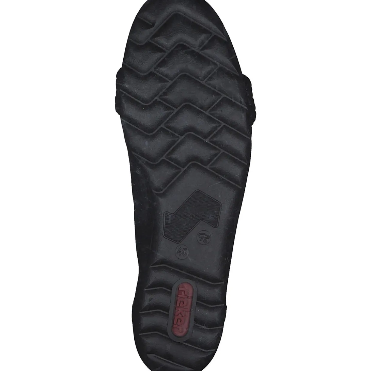 Rieker L9358, Ballerinas, Damen, schwarz/black