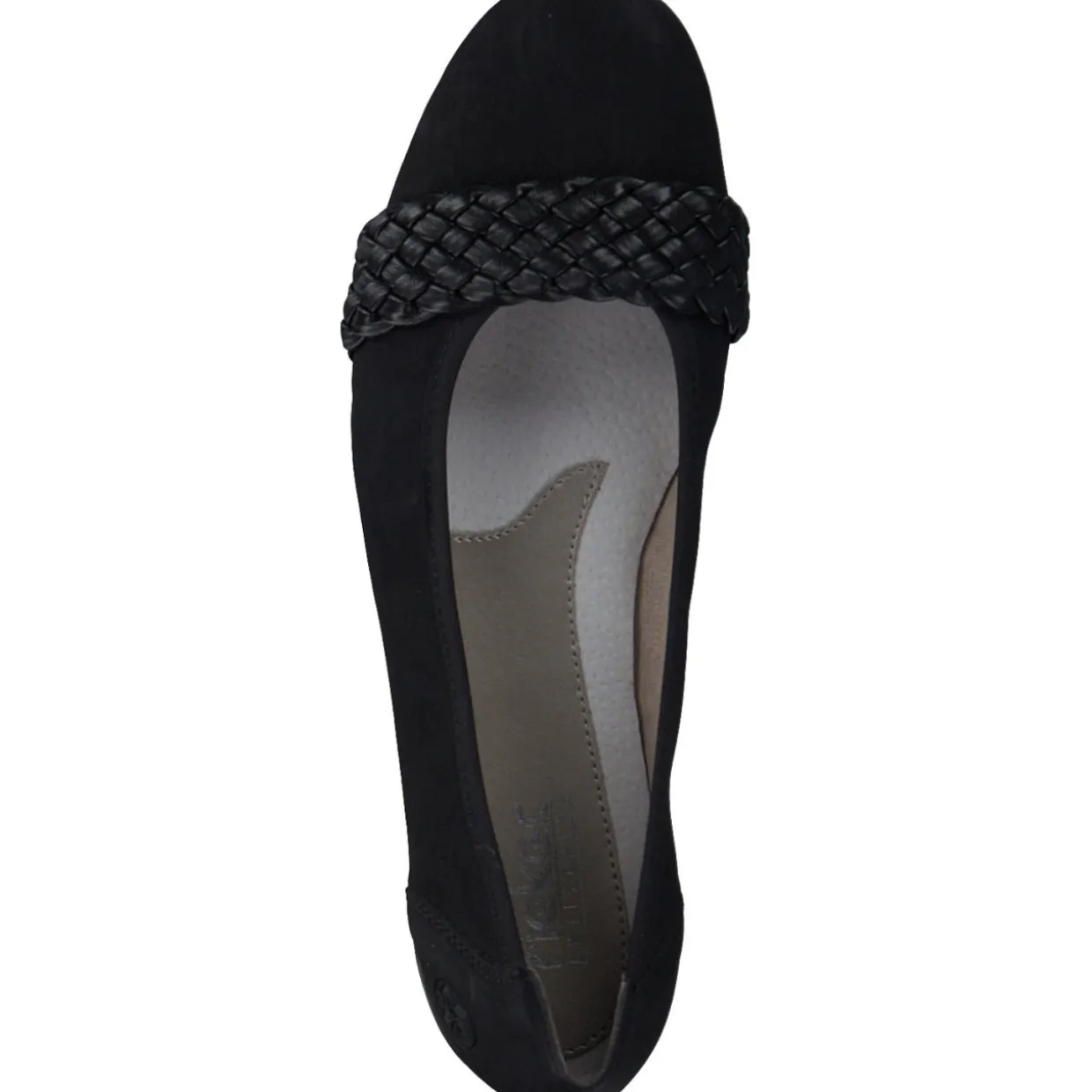 Rieker L9358, Ballerinas, Damen, schwarz/black