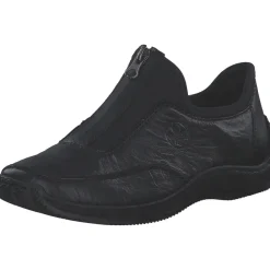 Rieker L1753, Slip-On-Sneaker, Damen, schwarz/schwarz/schwarz