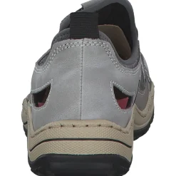 Rieker L0539, Slipper, Damen, cement/grey/blei