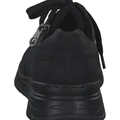 Rieker M0031, Schnürschuhe, Damen, schwarz/schwarz/schwarz