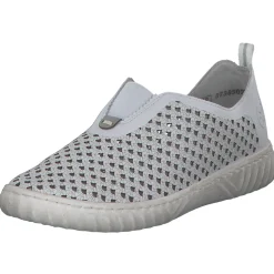Rieker N0965, Slipper, Damen, weiss/cement