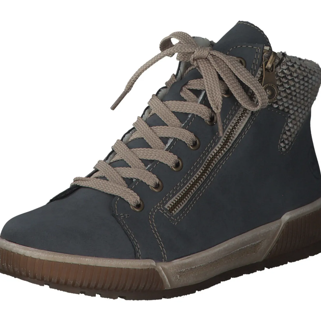 Rieker N0709, Sneakers High, Damen, Blau