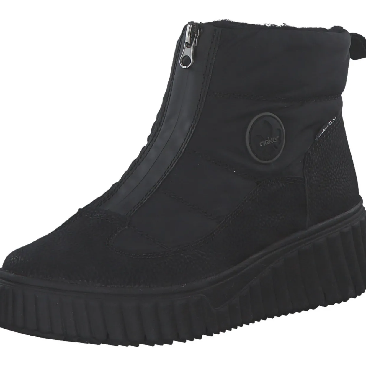 Rieker N2550-00, Winterstiefel, Damen, Schwarz/Schwarz