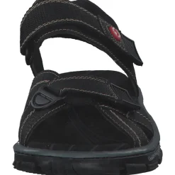 Rieker 68851, Sandalen, Damen, schwarz