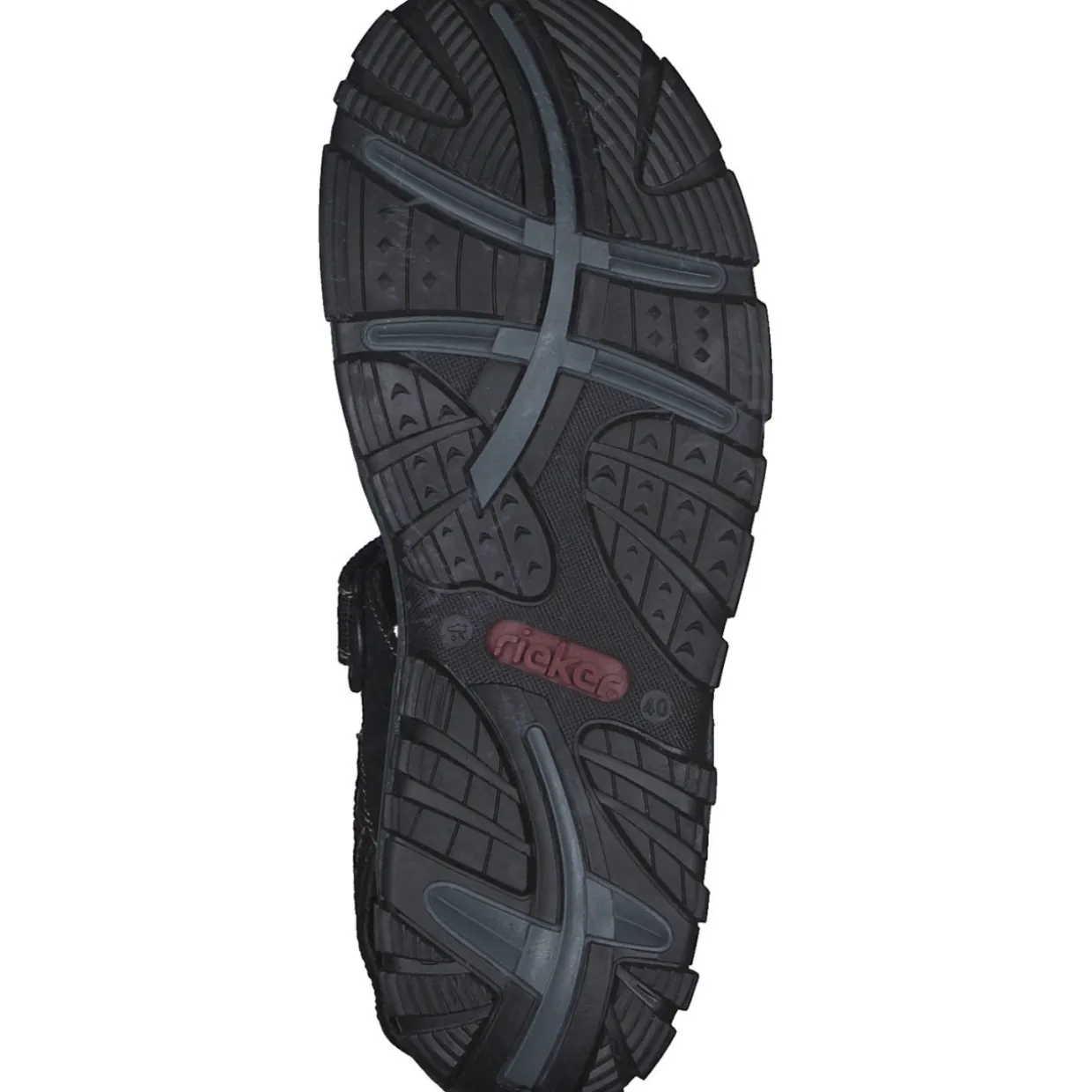 Rieker 68851, Sandalen, Damen, schwarz