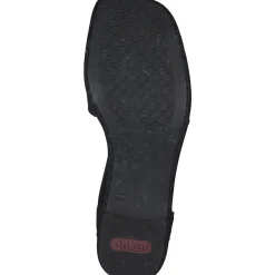 Rieker 62662, Sandaletten, Damen, schwarz/schwarz