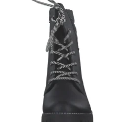 Rieker 78520, Schnürstiefel, Damen, schwarz/schwarz