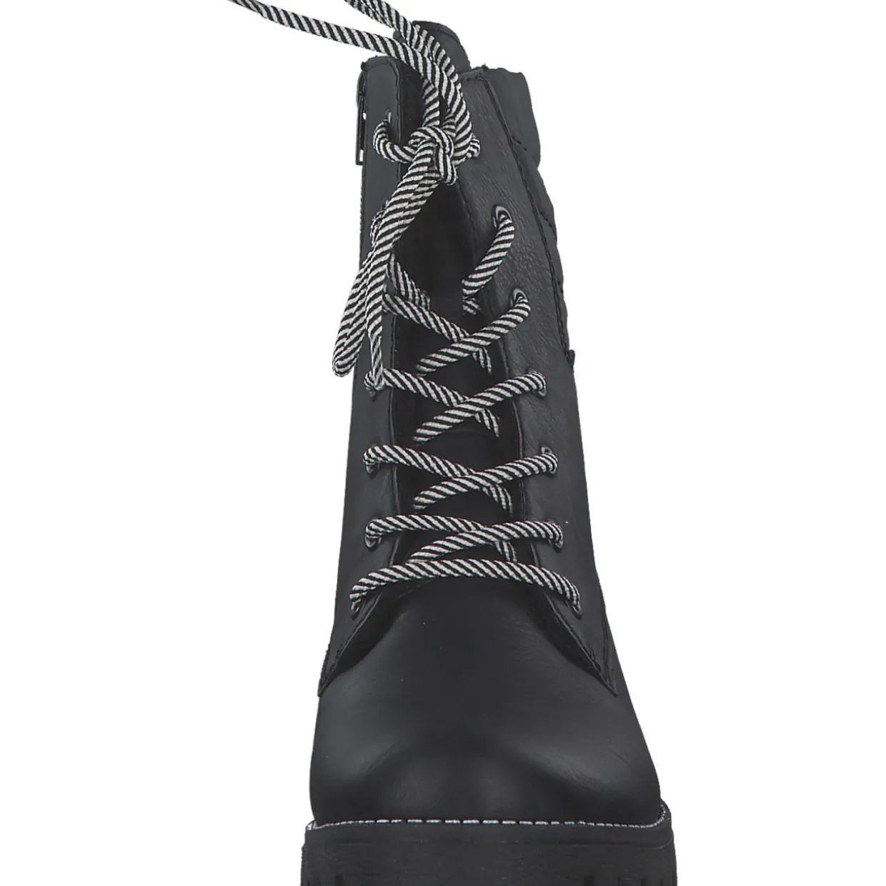 Rieker 78520, Schnürstiefel, Damen, schwarz/schwarz