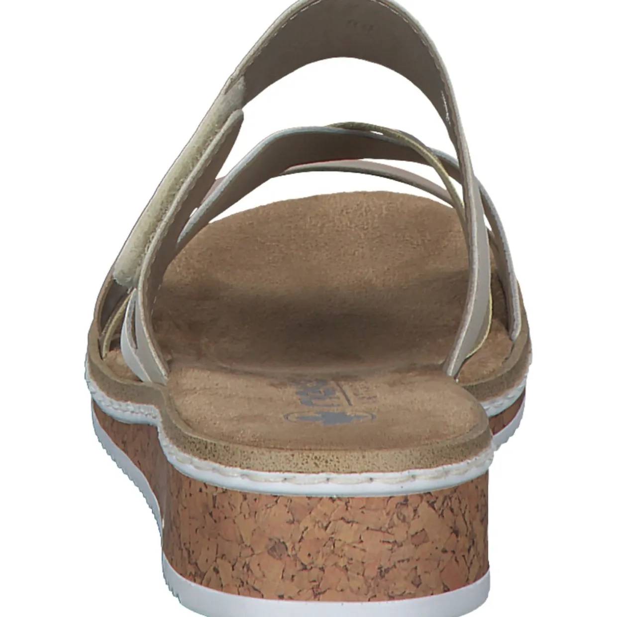 Rieker V3652, Plateau-Pantoletten, Damen, Rot