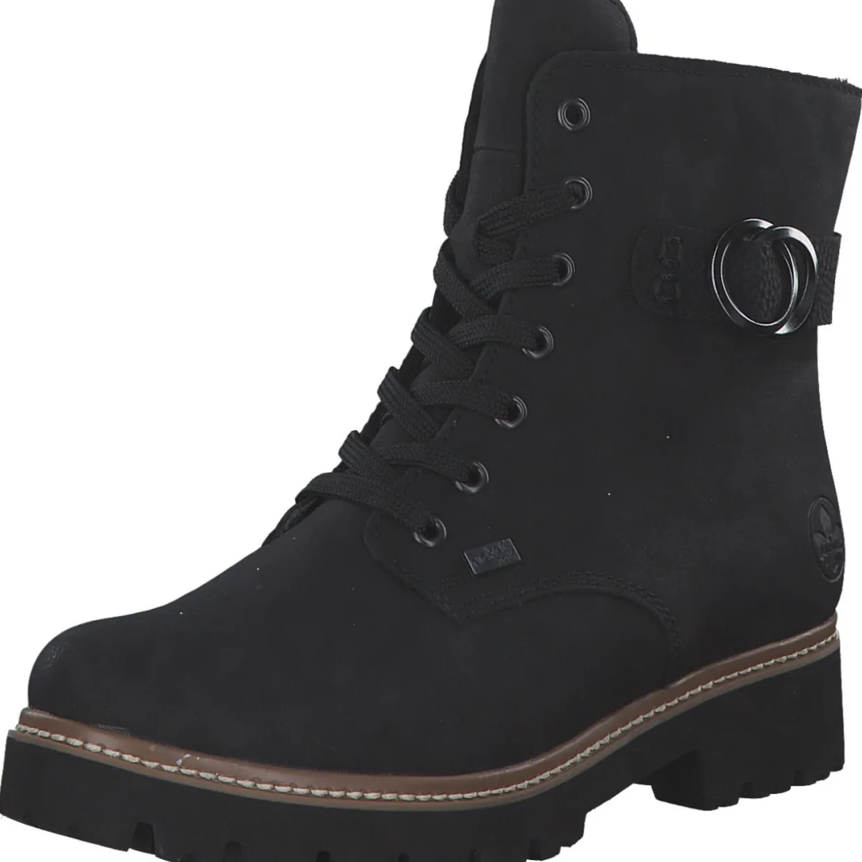 Rieker Z5723-00, Schnürstiefel, Damen, schwarz/schwarz