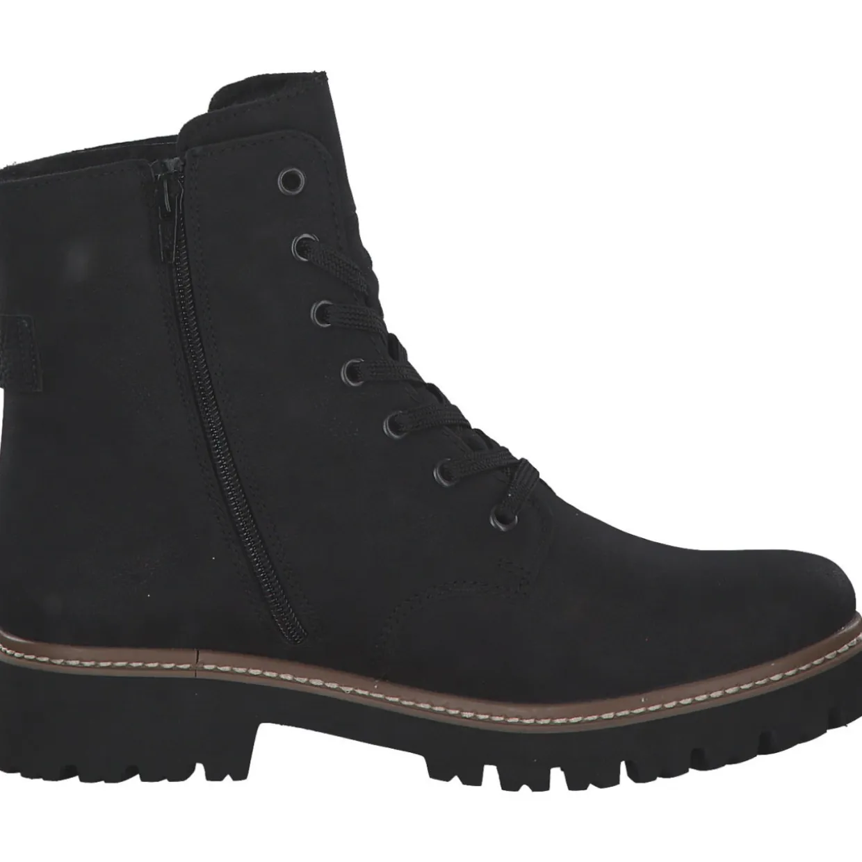 Rieker Z5723-00, Schnürstiefel, Damen, schwarz/schwarz