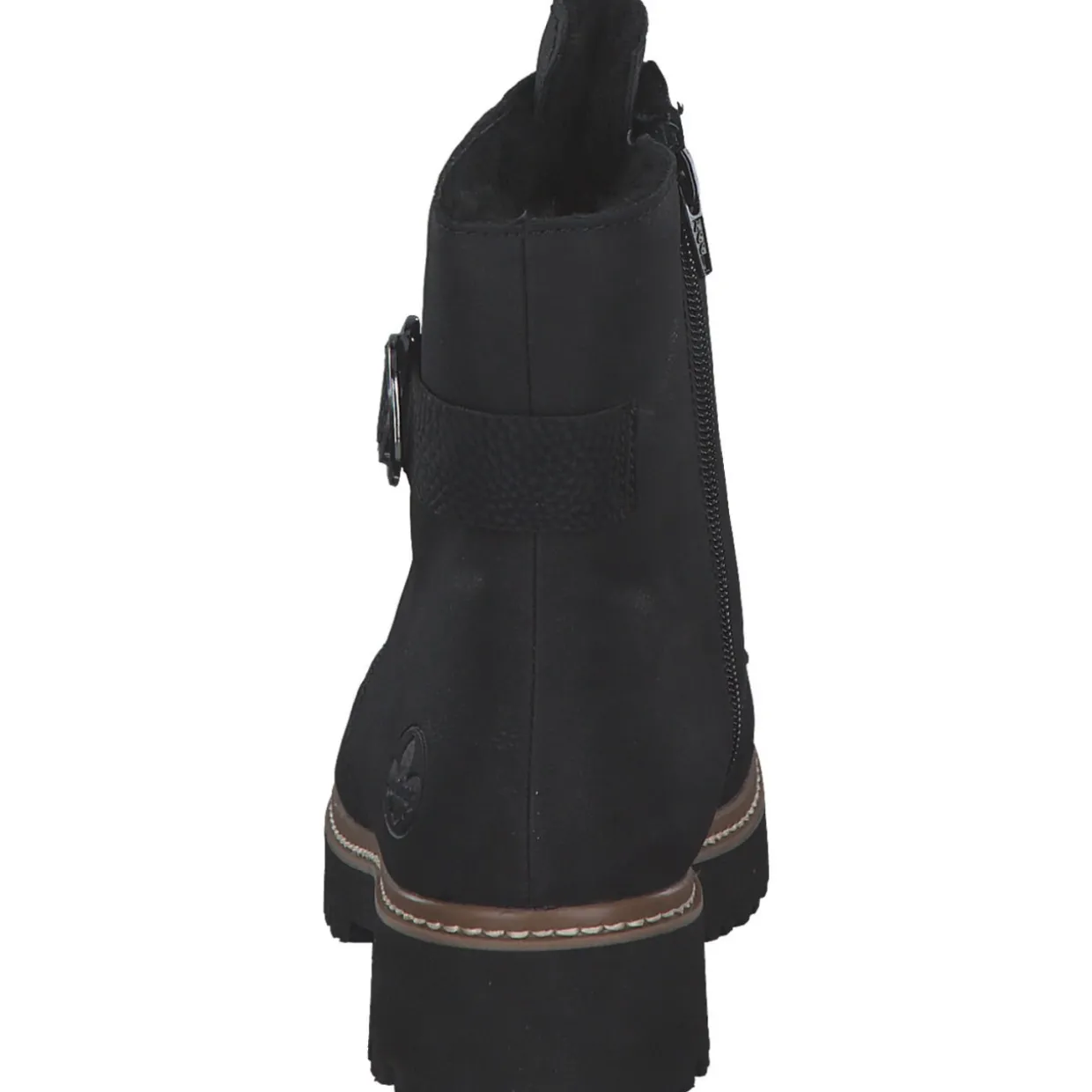Rieker Z5723-00, Schnürstiefel, Damen, schwarz/schwarz