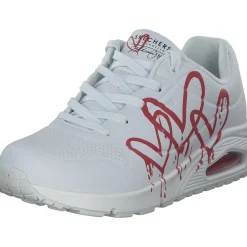 Skechers 177980, Schnürschuhe, Damen, white/red