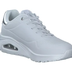 Skechers 155196, Schnürschuhe, Damen, WHITE/SILVER
