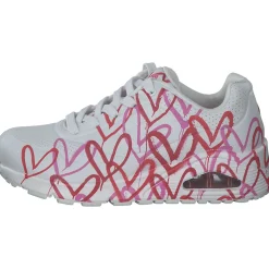 Skechers 155507, Sneakers Low, Damen, WRPK white/red/pink
