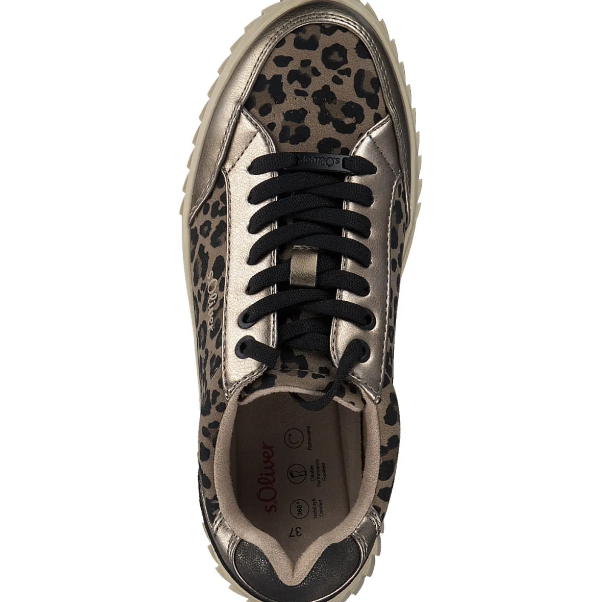 s. Oliver 5-23662-43/907 M2366242, Schnürschuhe, Damen, LEOPARD