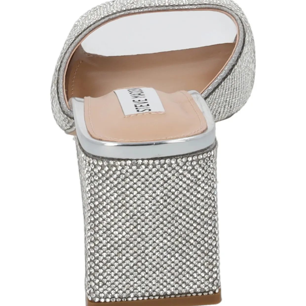 Steve Madden Glowing SM11002850, Plateau-Pantoletten, Damen, crystal