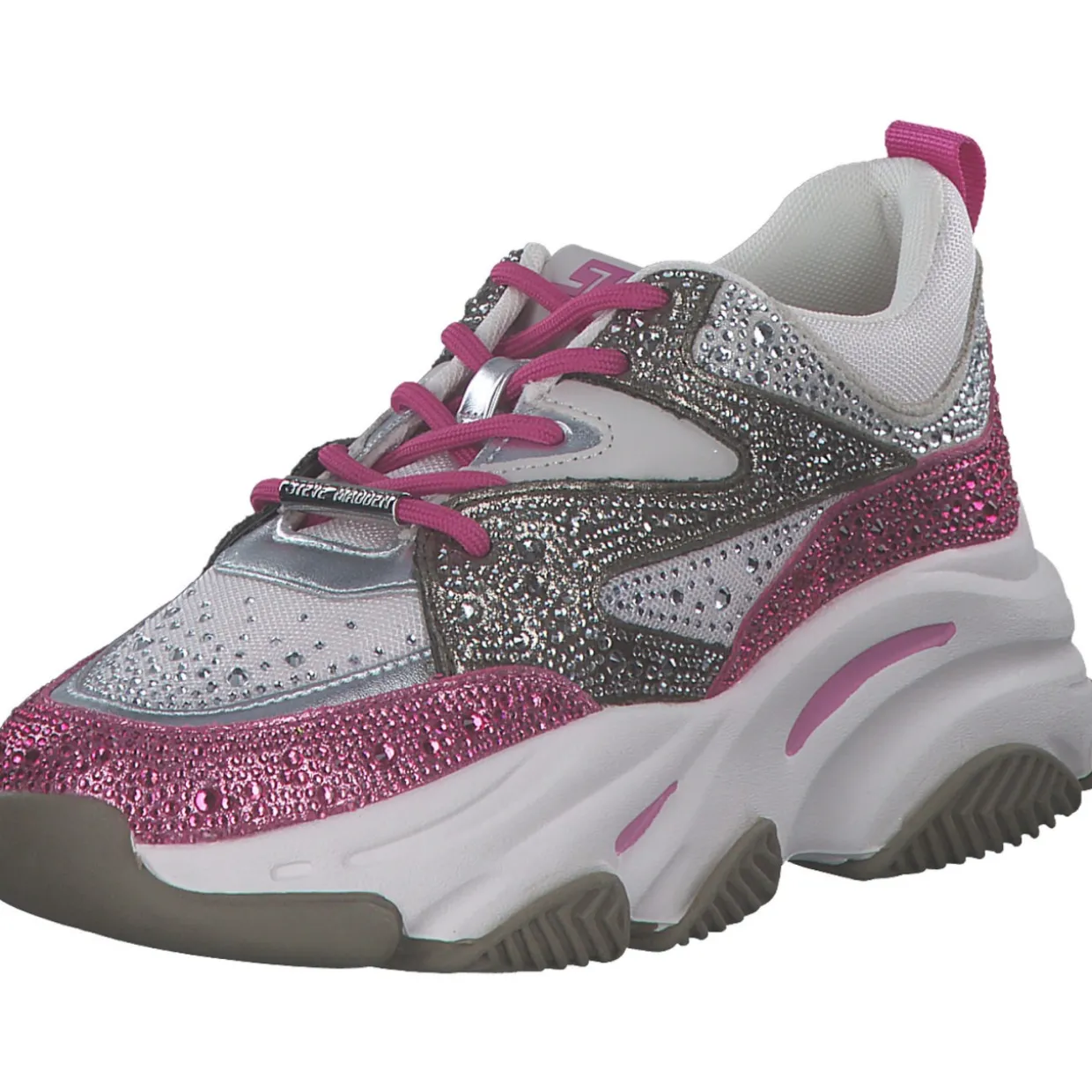 Steve Madden Privy SM19000082, Schnürschuhe, Damen, GREEN FOREST / PINK