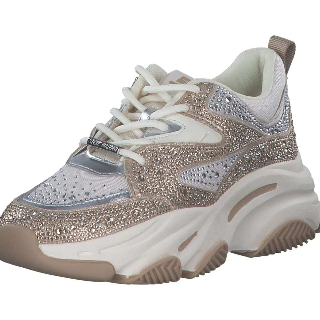 Steve Madden Privy SM19000082, Schnürschuhe, Damen, SILVER/GOLD CREAM