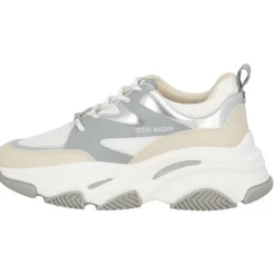 Steve Madden Progressive SM19000096, Schnürschuhe, Damen, Silver/White