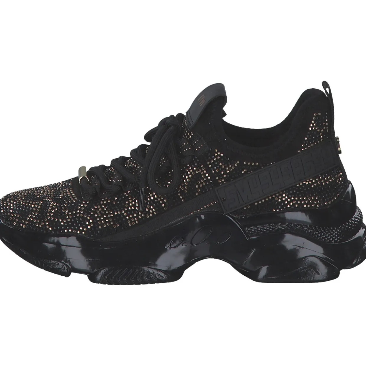 Steve Madden SM11003512-363 Maxilla-S, Schnürschuhe, Damen, black gold