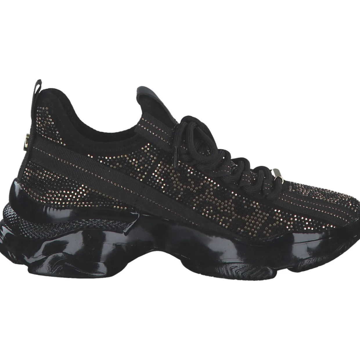 Steve Madden SM11003512-363 Maxilla-S, Schnürschuhe, Damen, black gold