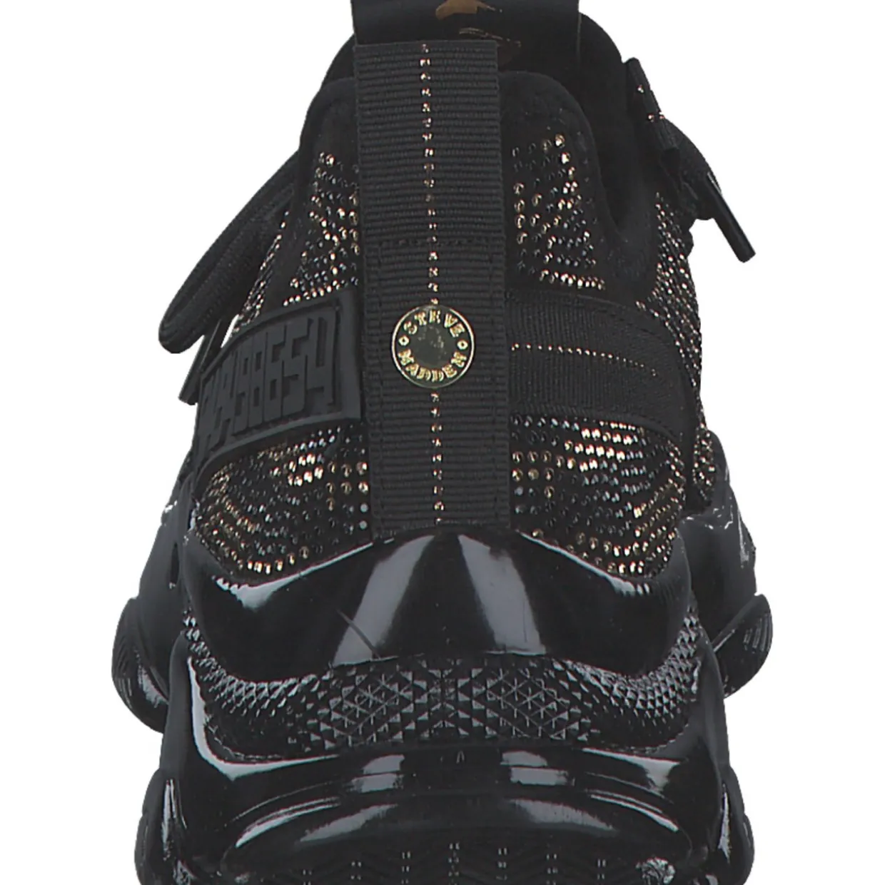 Steve Madden SM11003512-363 Maxilla-S, Schnürschuhe, Damen, black gold