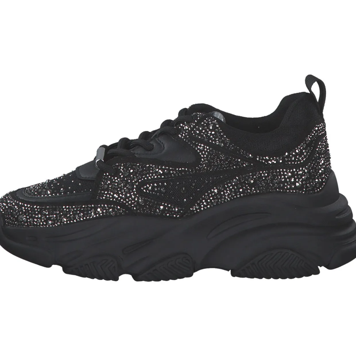Steve Madden SM19000082-915 Privy, Schnürschuhe, Damen, black/silver