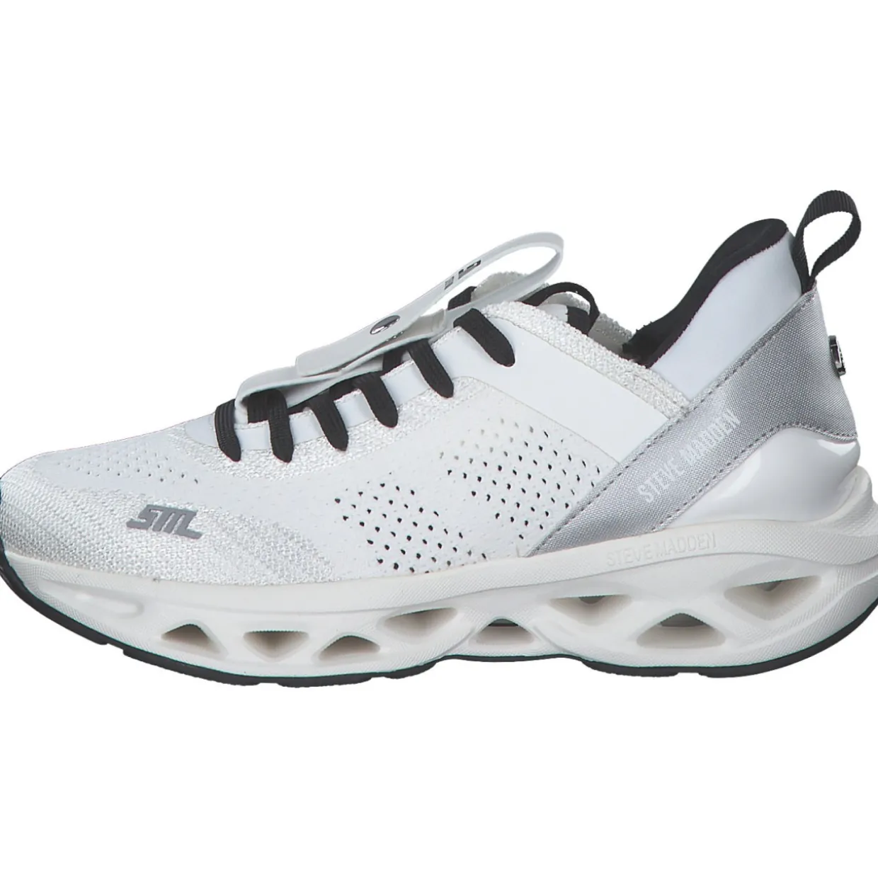 Steve Madden SM11003055-196 Surge 1, Schnürschuhe, Damen, white/silver