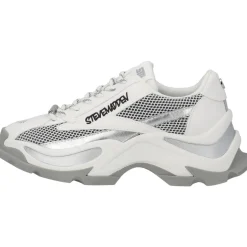 Steve Madden Zoomz SM11002327, Schnürschuhe, Damen, weiß grau
