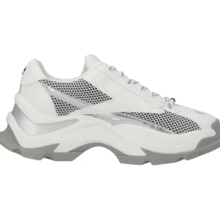 Steve Madden Zoomz SM11002327, Schnürschuhe, Damen, weiß grau