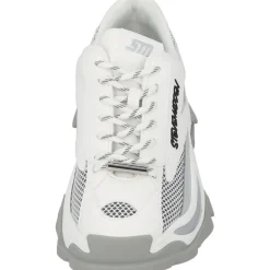 Steve Madden Zoomz SM11002327, Schnürschuhe, Damen, weiß grau