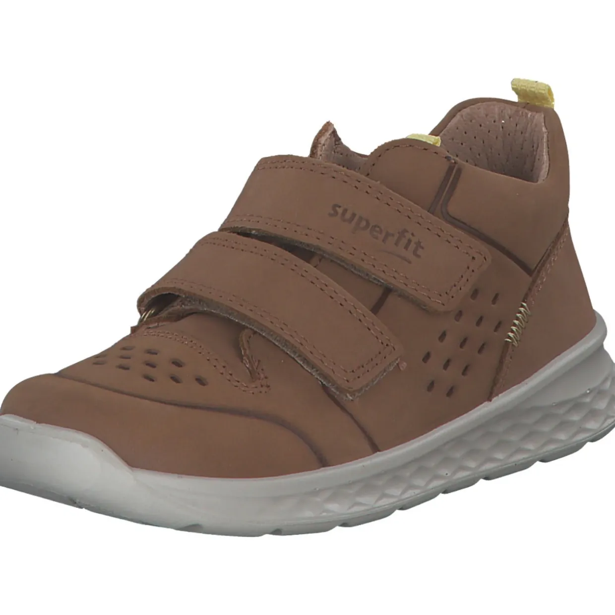 Superfit BREEZE 00363 M, Lauflernschuhe, Kinder, BRAUN/GELB