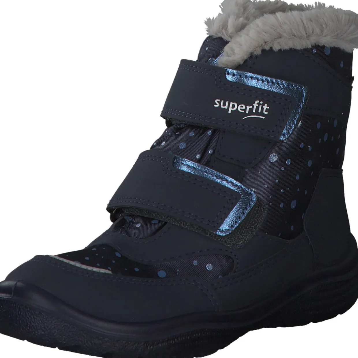 Superfit CRYSTA 09091, Stiefeletten (Kinder), Kinder, Blau/Hellgrau