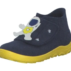 Superfit 1-006295-8000 HAPPY OCTI, Hausschuhe & Pantoffeln, Kinder, DUNKELBLAU/GELB