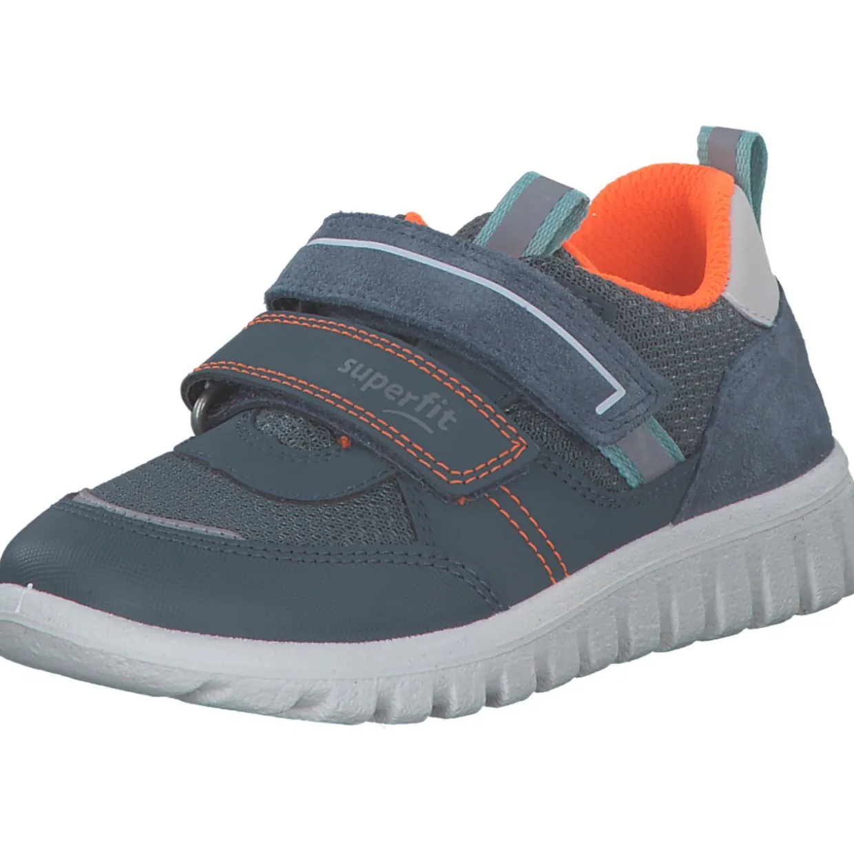 Superfit SPORT7 MINI 06203 M, Slipper (Kinder), Kinder, BLAU/ORANGE