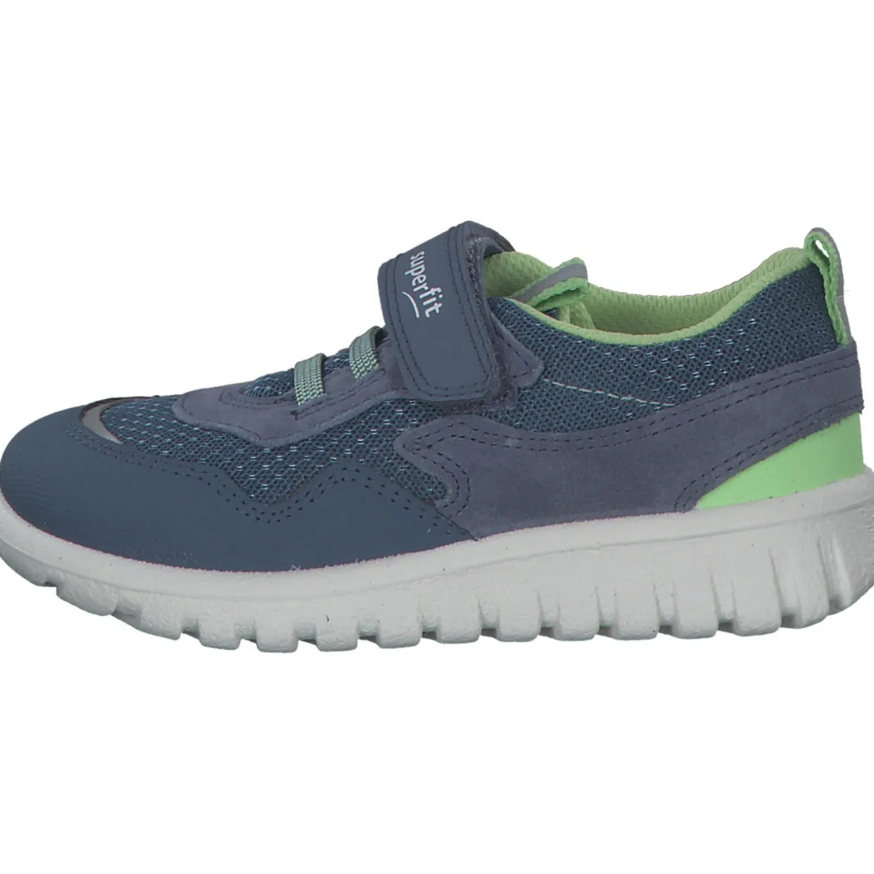 Superfit SPORT7 MINI 06204 M, Sneakers Low, Kinder, BLAU/HELLGRÜN