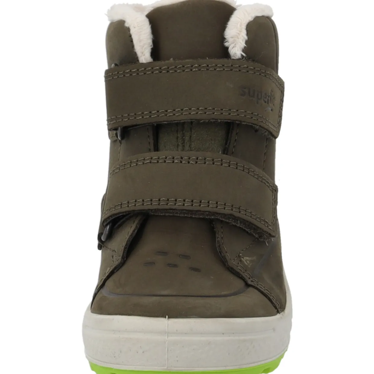 Superfit 1-106317-7000 Stiefelette Leder GROOVY, Lauflernschuhe, Kinder, Grün