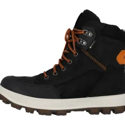 Superfit 1-800477-0000 Stiefelette Leder TEDD, Winterstiefel, Kinder, SCHWARZ/ORANGE