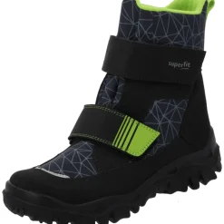 Superfit 1-006080-0020, Winterstiefel, Kinder, SCHWARZ/HELLGRÜN