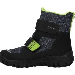 Superfit 1-006080-0020, Winterstiefel, Kinder, SCHWARZ/HELLGRÜN